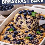 High-Protein Blueberry Cottage Cheese Breakfast Bake