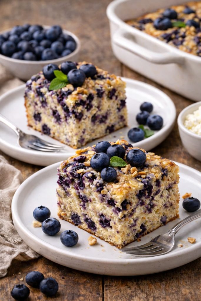 High-Protein Blueberry Cottage Cheese Breakfast Bake recipe
