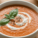 High Protein Tomato Basil Soup