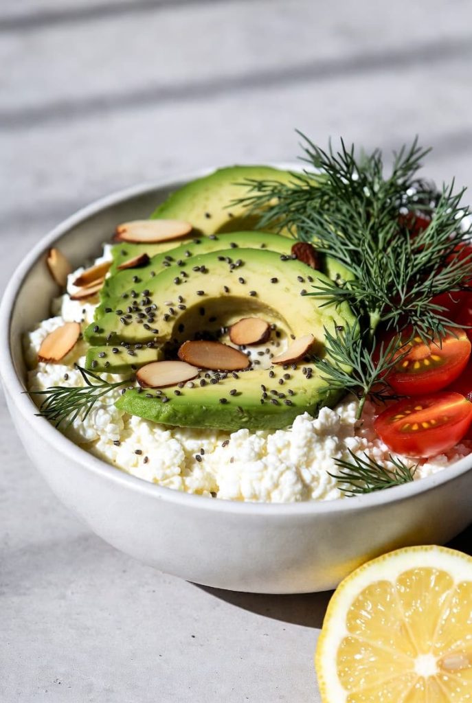 Creamy Cottage Cheese Avocado Power Bowl