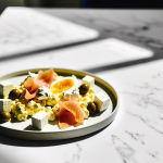 Smoked Salmon & Cream Cheese Scrambled Eggs - high protein recipe