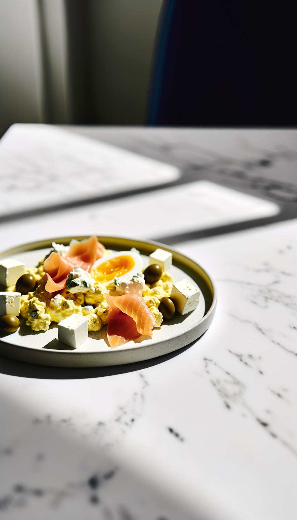 Smoked Salmon & Cream Cheese Scrambled Eggs - high protein recipe