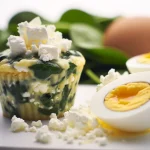 Spinach & Feta Protein Egg Muffins - recipe card