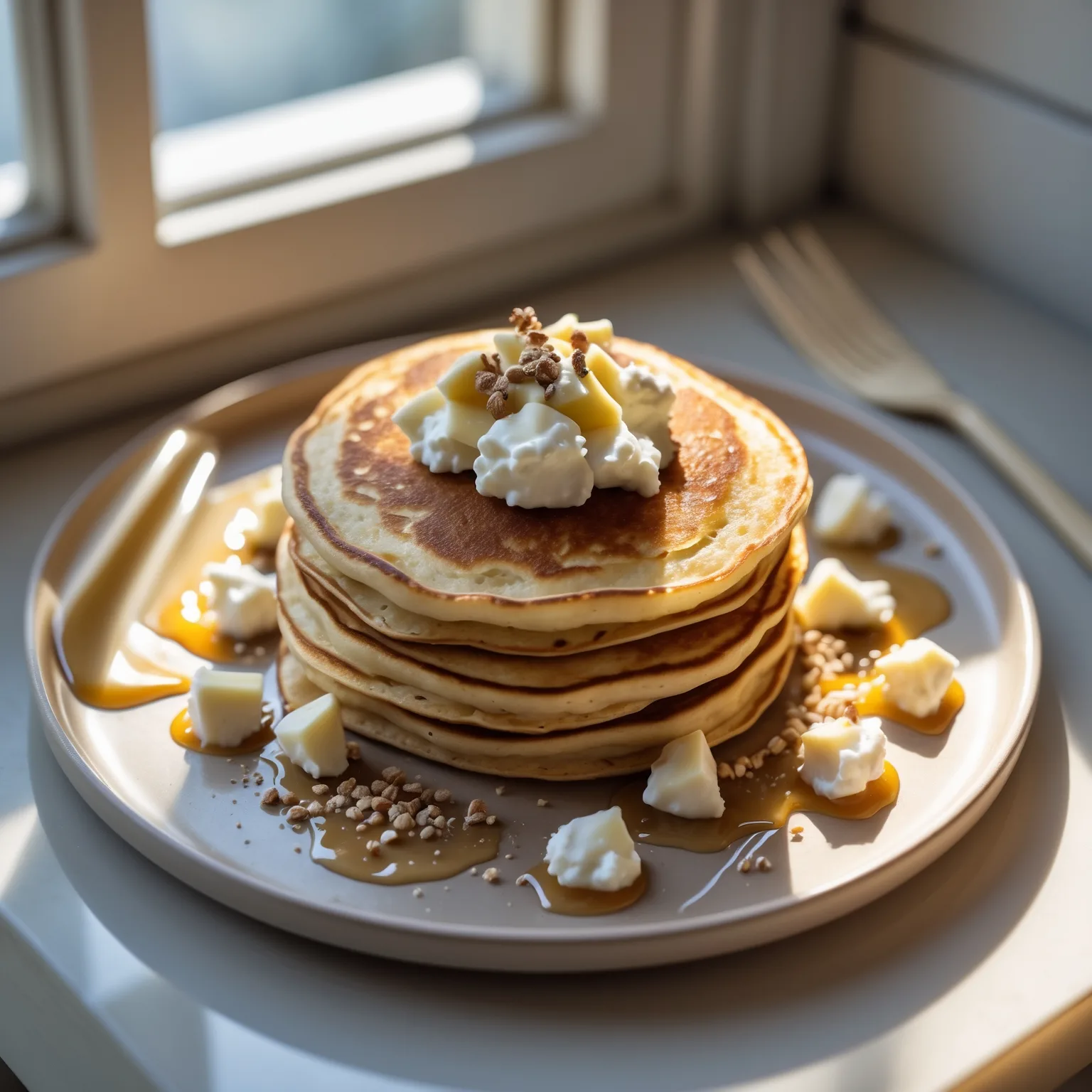 Cottage Cheese Protein Pancakes