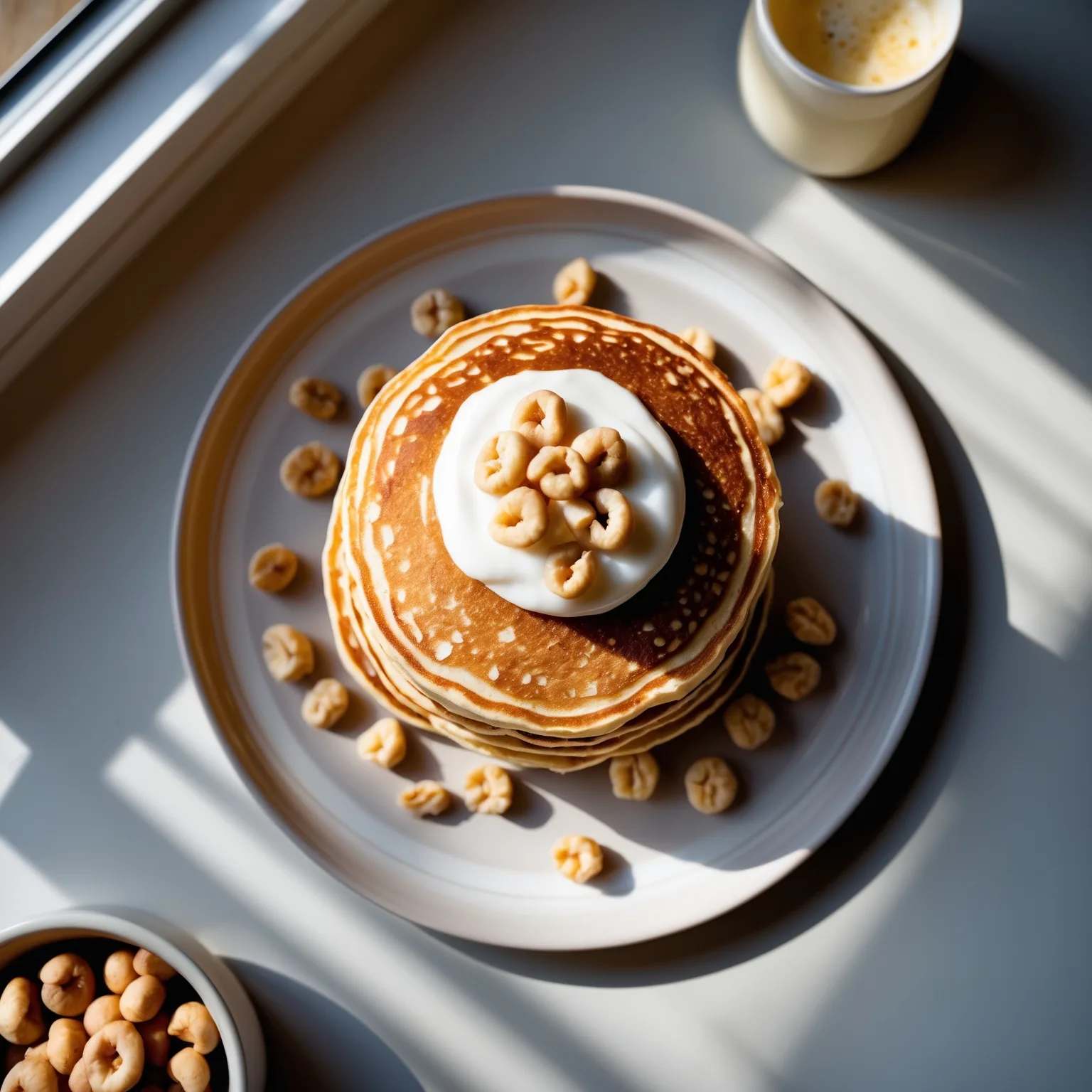 Fluffy Greek Yogurt Protein Pancakes