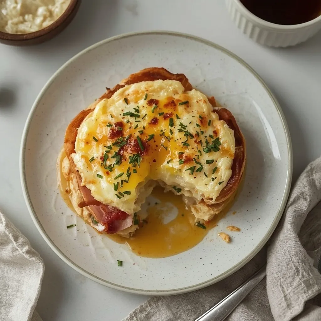 High Protein Baked Eggs Napoleon
