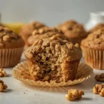 High Protein Banana Bread Protein Muffins - recipe card