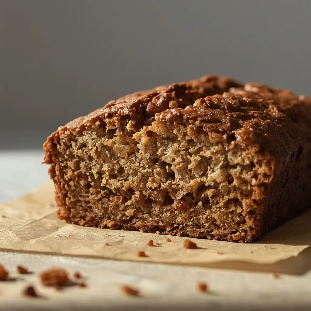High Protein Banana Bread with Applesauce and Yogurt
