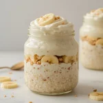 High Protein Banana Cream Pie Overnight Oats