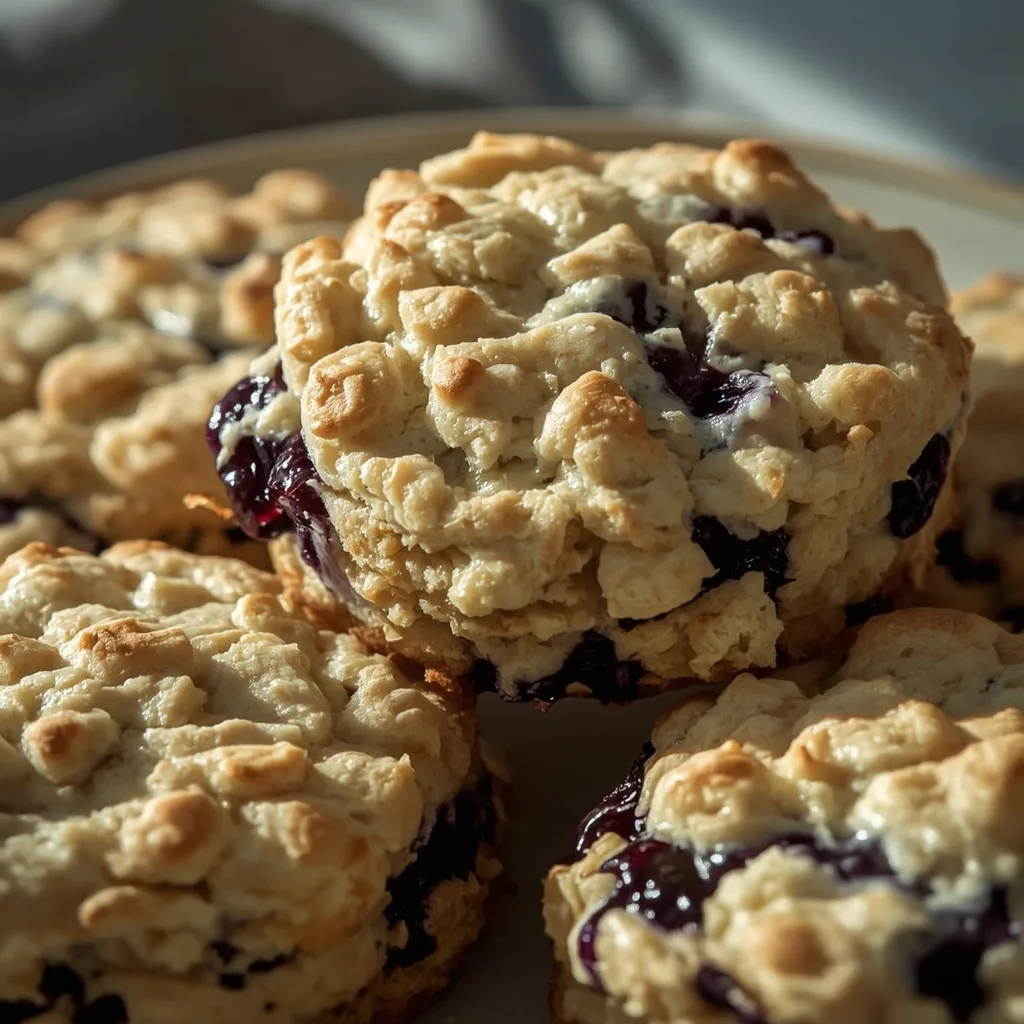 High Protein Blueberry Biscuits