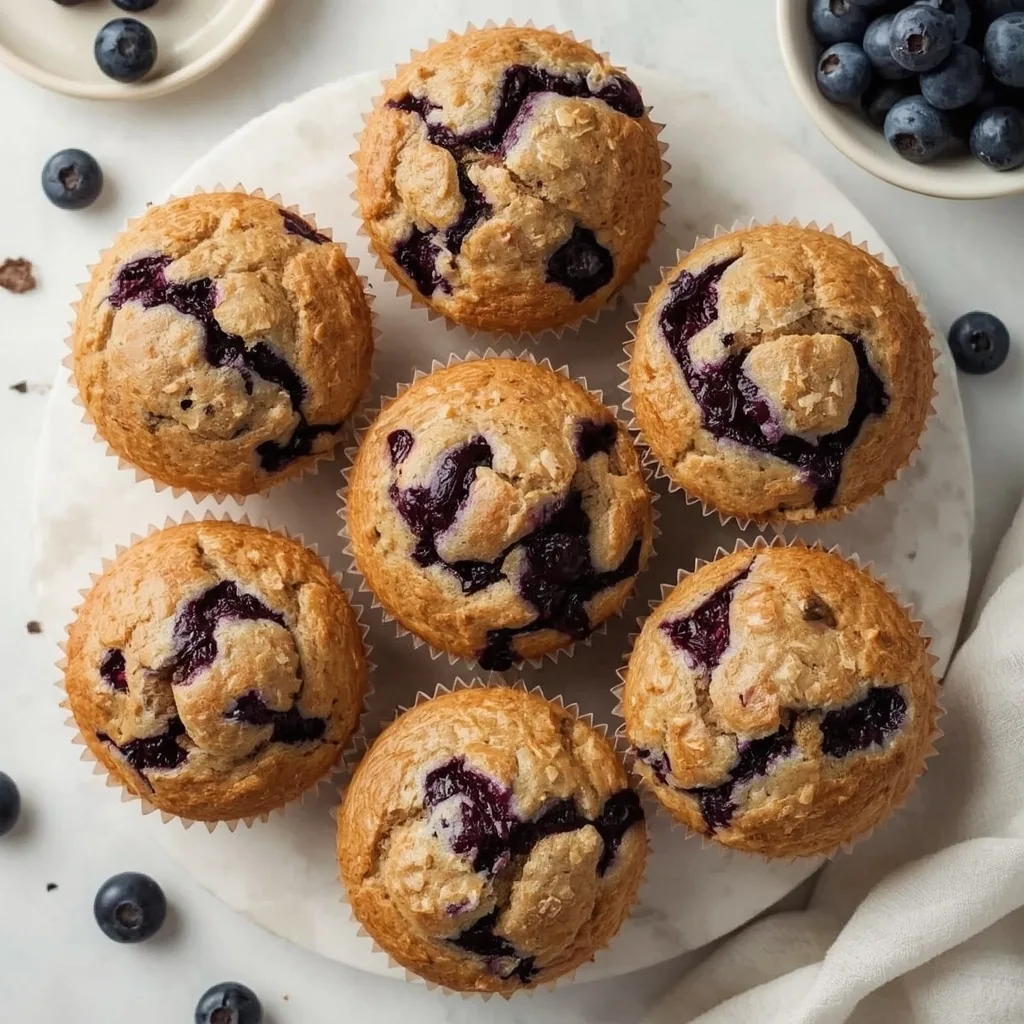 High Protein Blueberry Cream Cheese Protein Muffins
