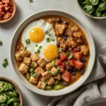 High Protein Chicken Enchilada Breakfast Bowls