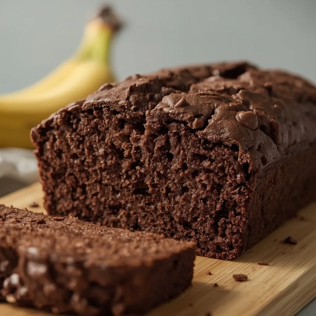 High Protein Chocolate Banana Bread