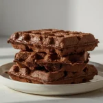 High Protein Chocolate Brownie Waffles