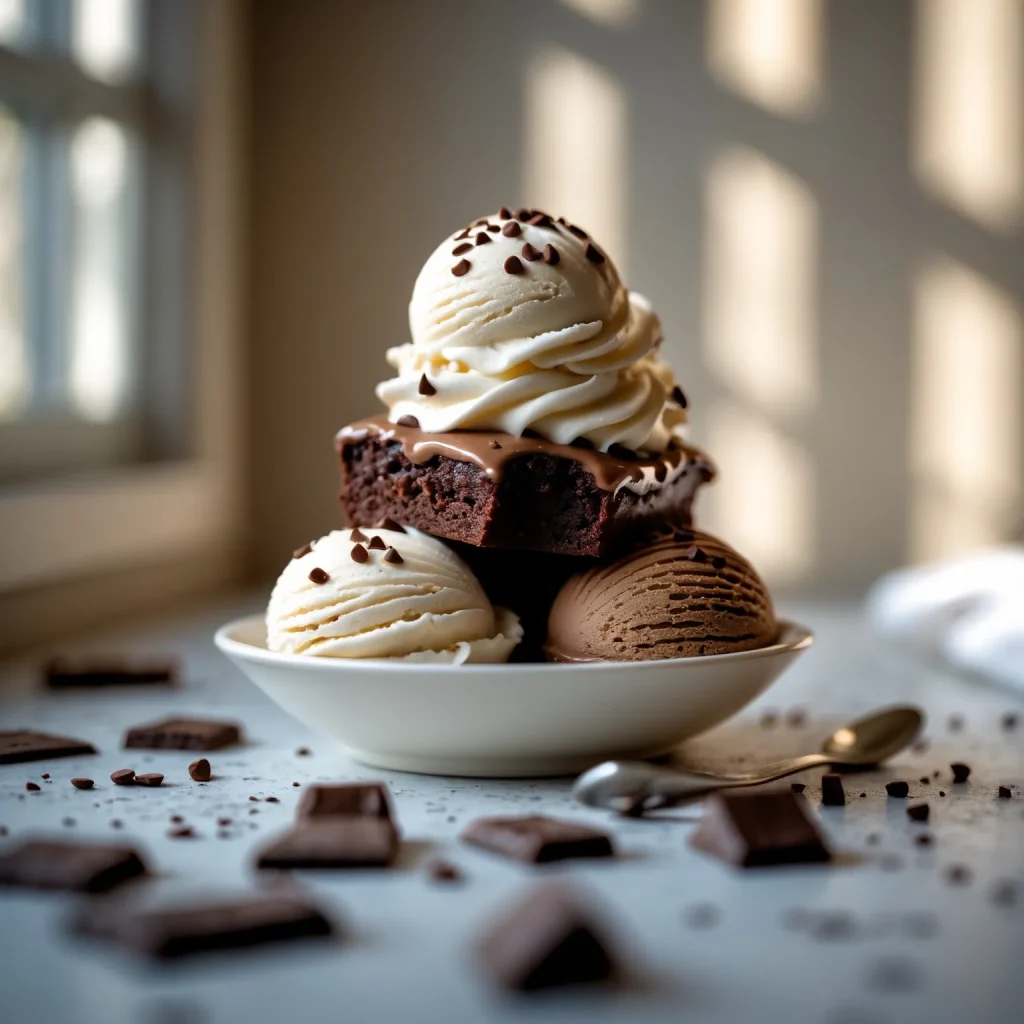 Ninja Creami Brownie Batter Protein Ice Cream - recipe card