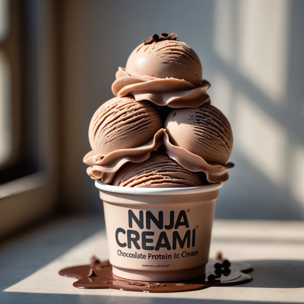 Ninja Creami Chocolate Protein Ice Cream - recipe card