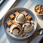 Ninja Creami Snickers-Inspired Protein Ice Cream