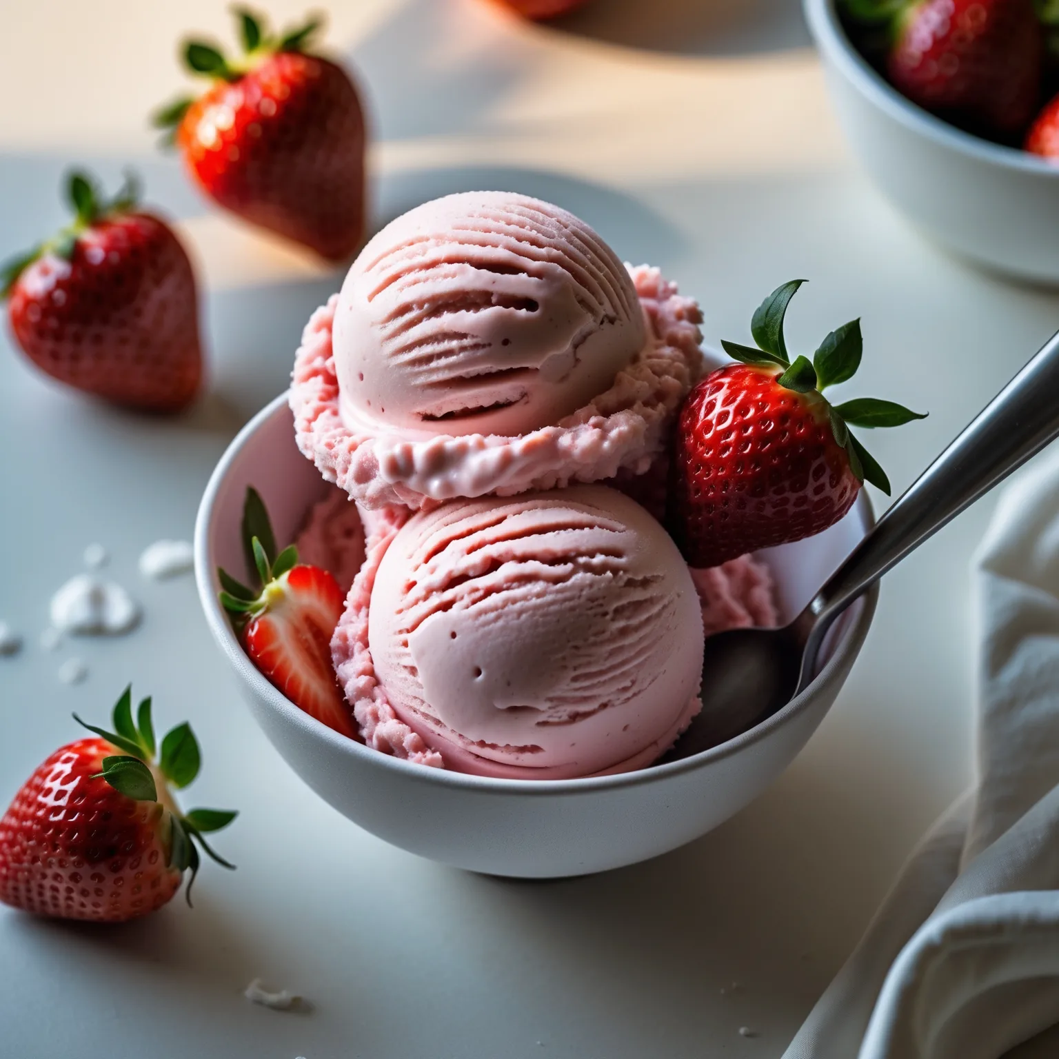 Ninja Creami Strawberry Protein Ice Cream
