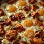 Healthy Sweet Potato Egg Casserole - recipe card