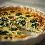 High Protein Cottage Cheese and Spinach Crustless Quiche
