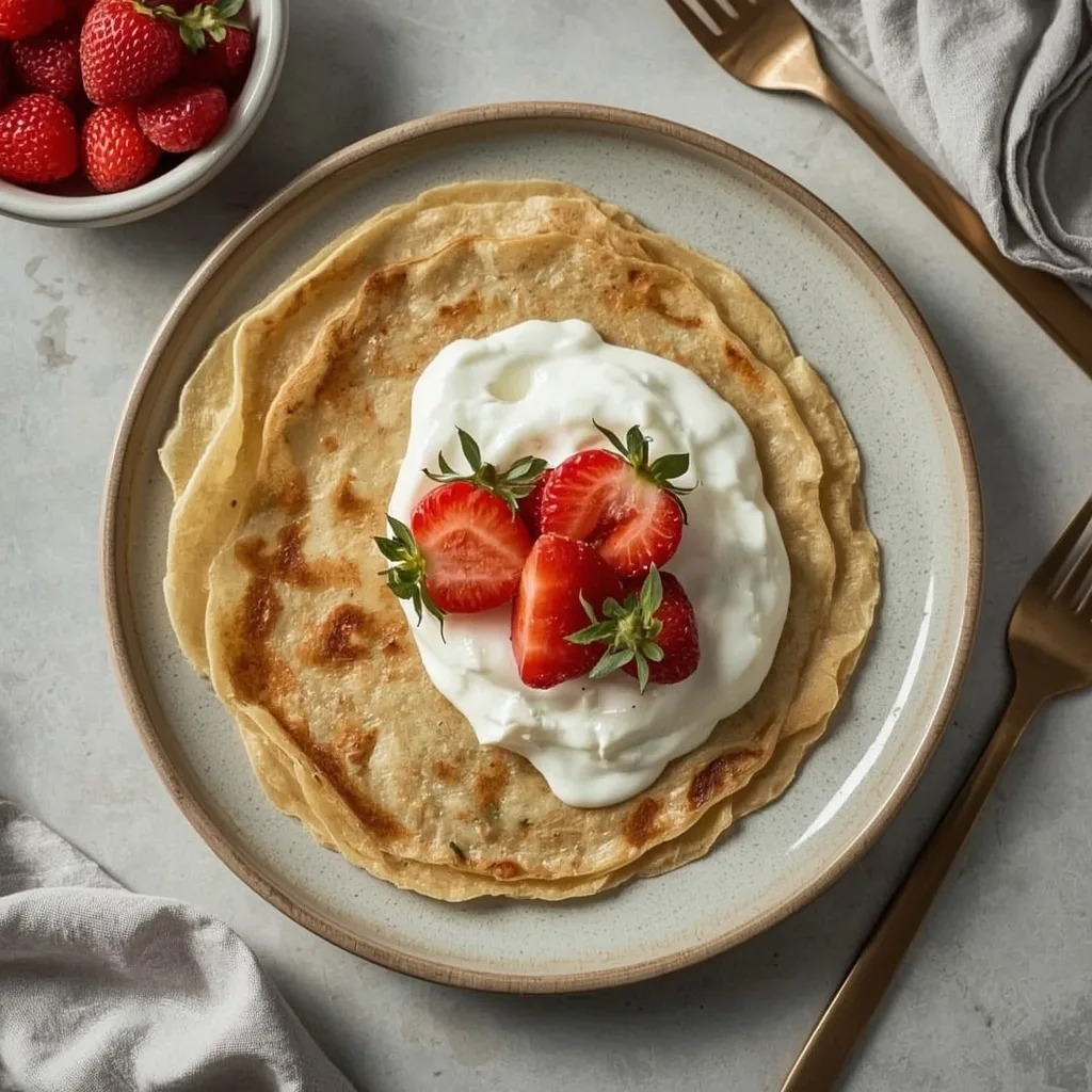 High-Protein Cottage Cheese Crepes