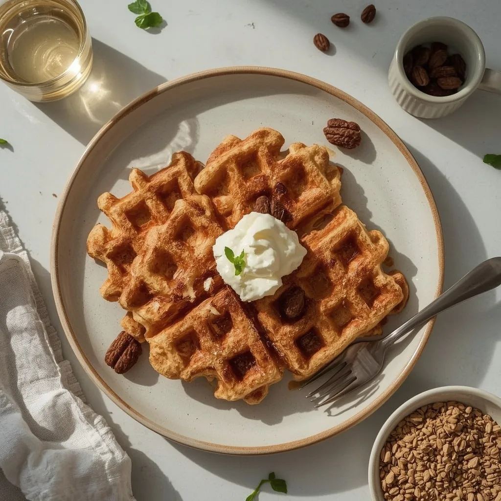 High Protein Cottage Cheese Protein Waffles