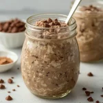 High Protein Creamy Brownie Batter Overnight Oats