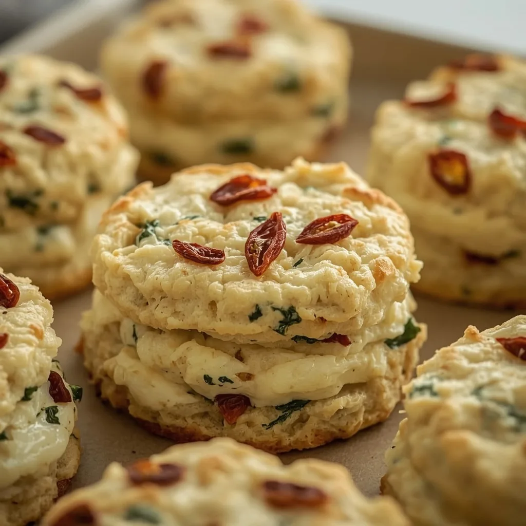 High Protein Egg Biscuits with Sun Dried Tomatoes and Spinach