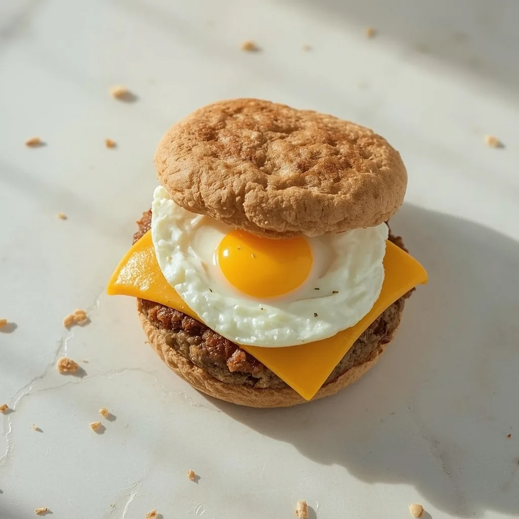 High Protein Low Calorie Breakfast Sandwich