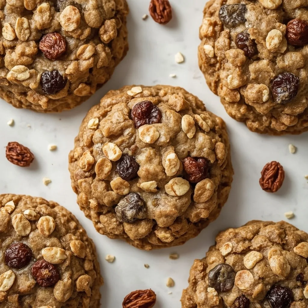 High Protein Oatmeal Raisin Protein Cookies
