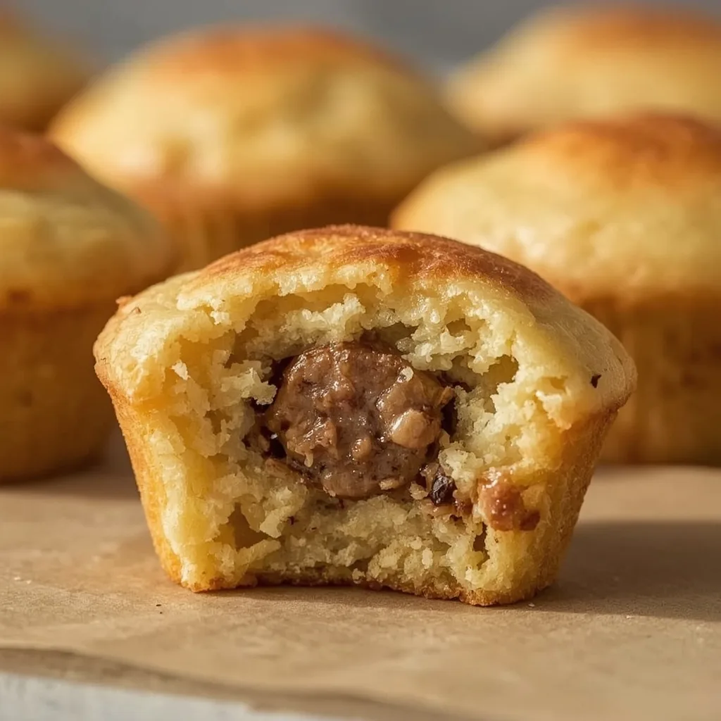 High Protein Pancake Sausage Mini Muffins