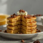 High Protein Pumpkin Spice Cottage Cheese Pancakes