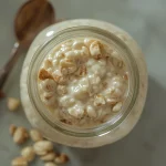 High Protein Vanilla Overnight Oats - recipe card