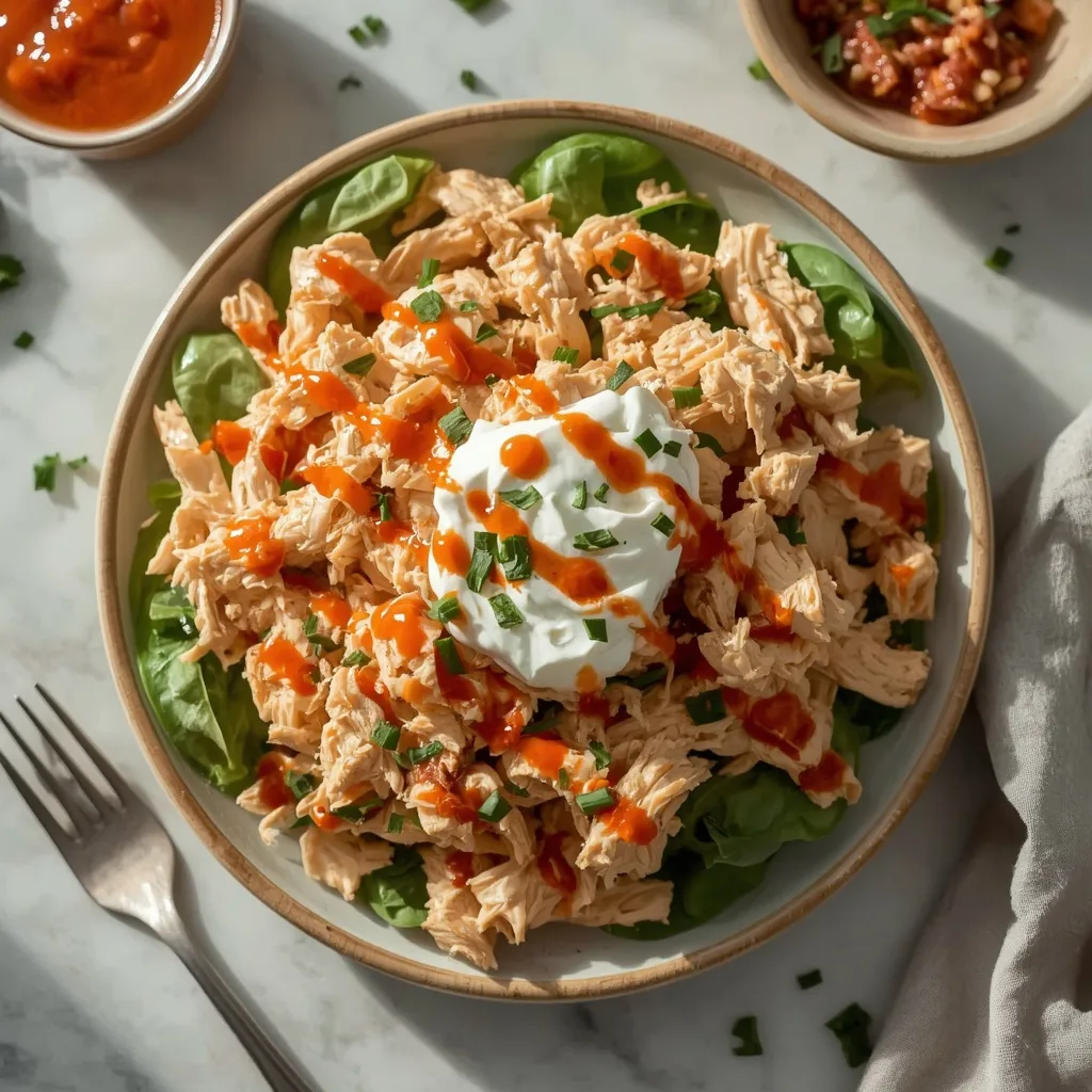 High Protein Buffalo Chicken Salad
