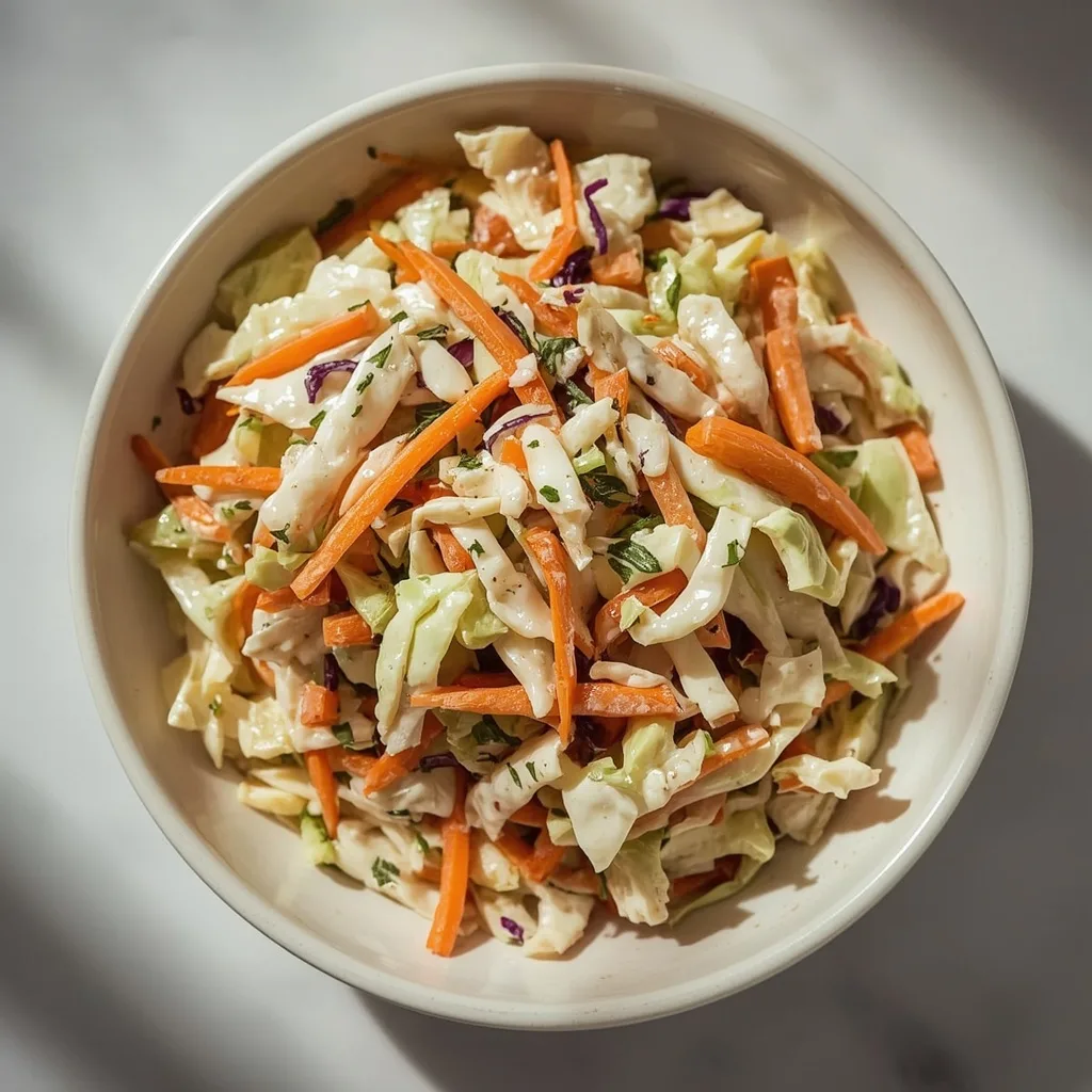 High Protein Coleslaw with Greek Yogurt Dressing