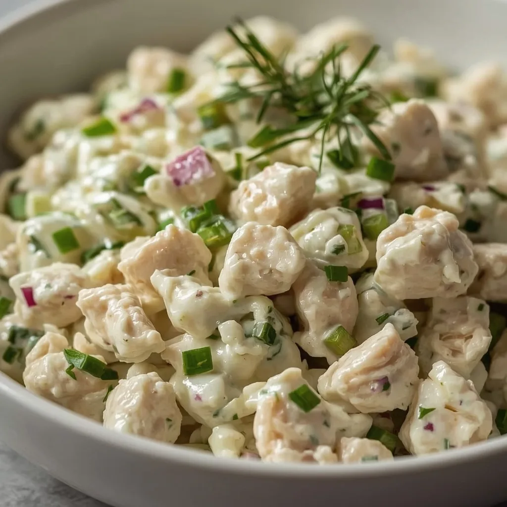 High Protein Cottage Cheese Chicken Salad