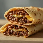 High Protein Keto Crunchwraps - recipe card