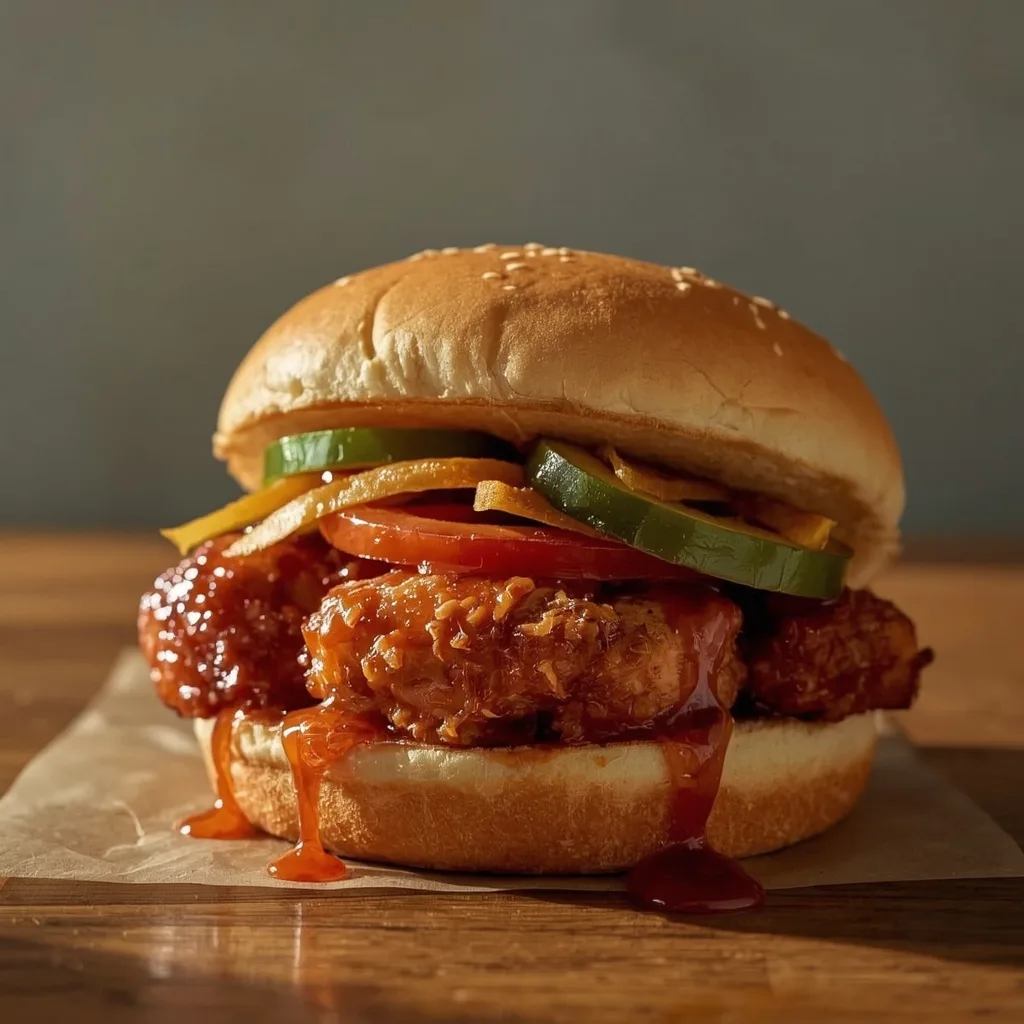 High Protein Korean BBQ Chicken Sandwich
