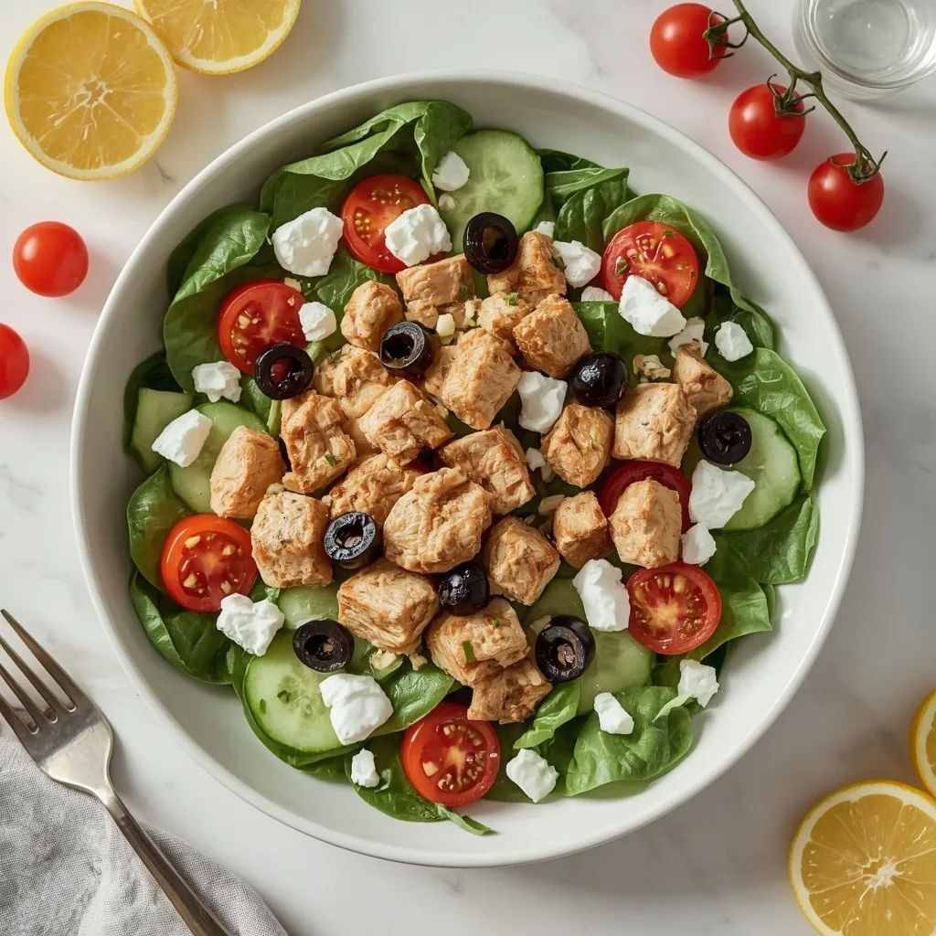 High Protein Mediterranean Tuna Salad
