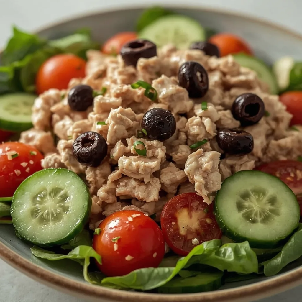 High Protein Mediterranean Tuna Salad
