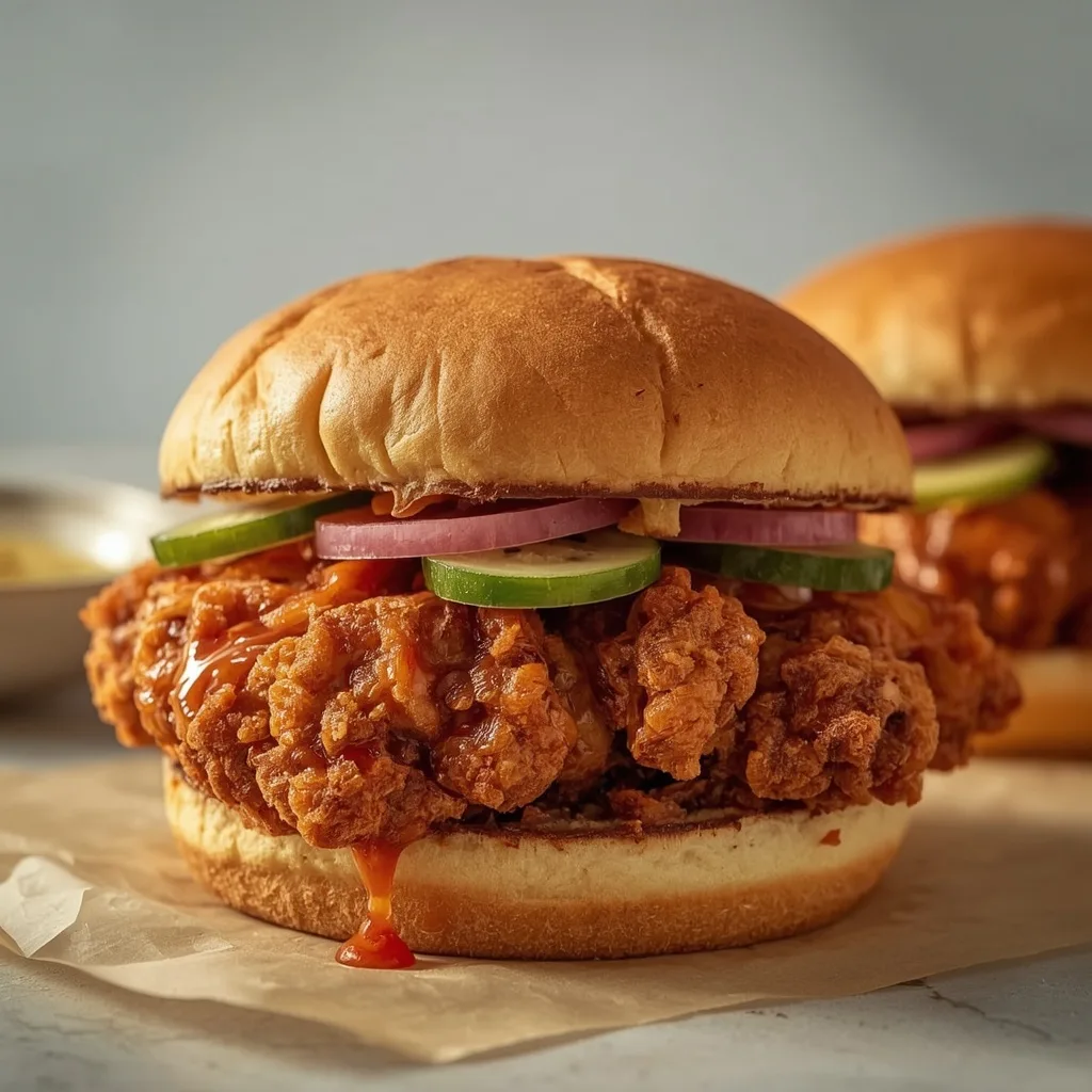 High Protein Nashville Hot Chicken Sandwiches