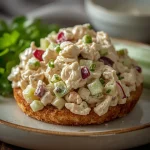 High Protein Rotisserie Chicken Salad - recipe card