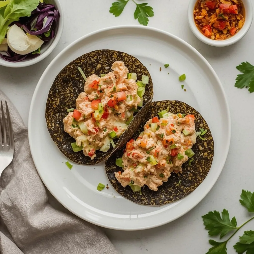 High Protein Tuna Salad Nori Wraps