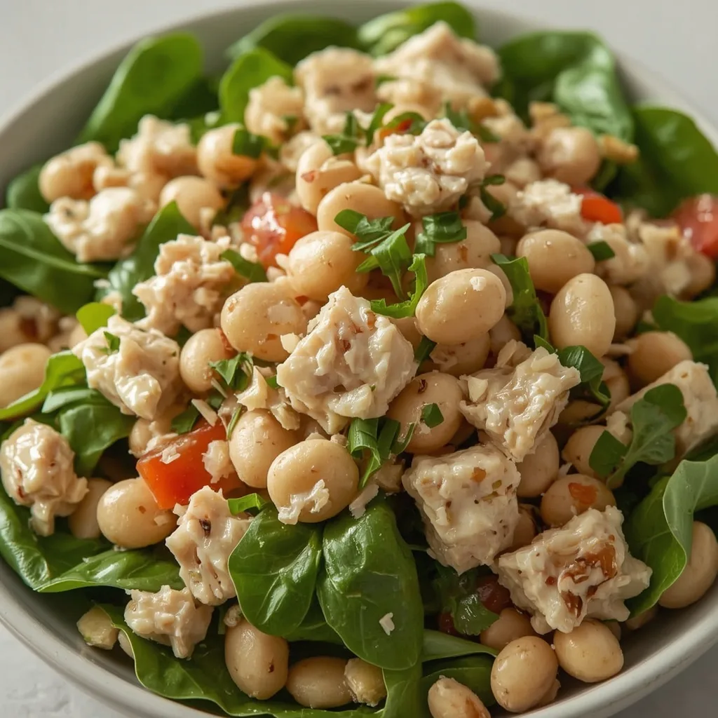 High Protein Tuna White Bean Salad