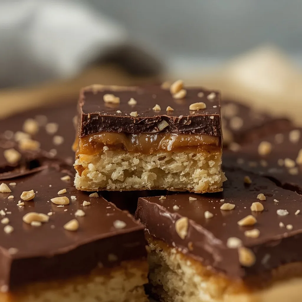 Healthy Homemade Twix Bars