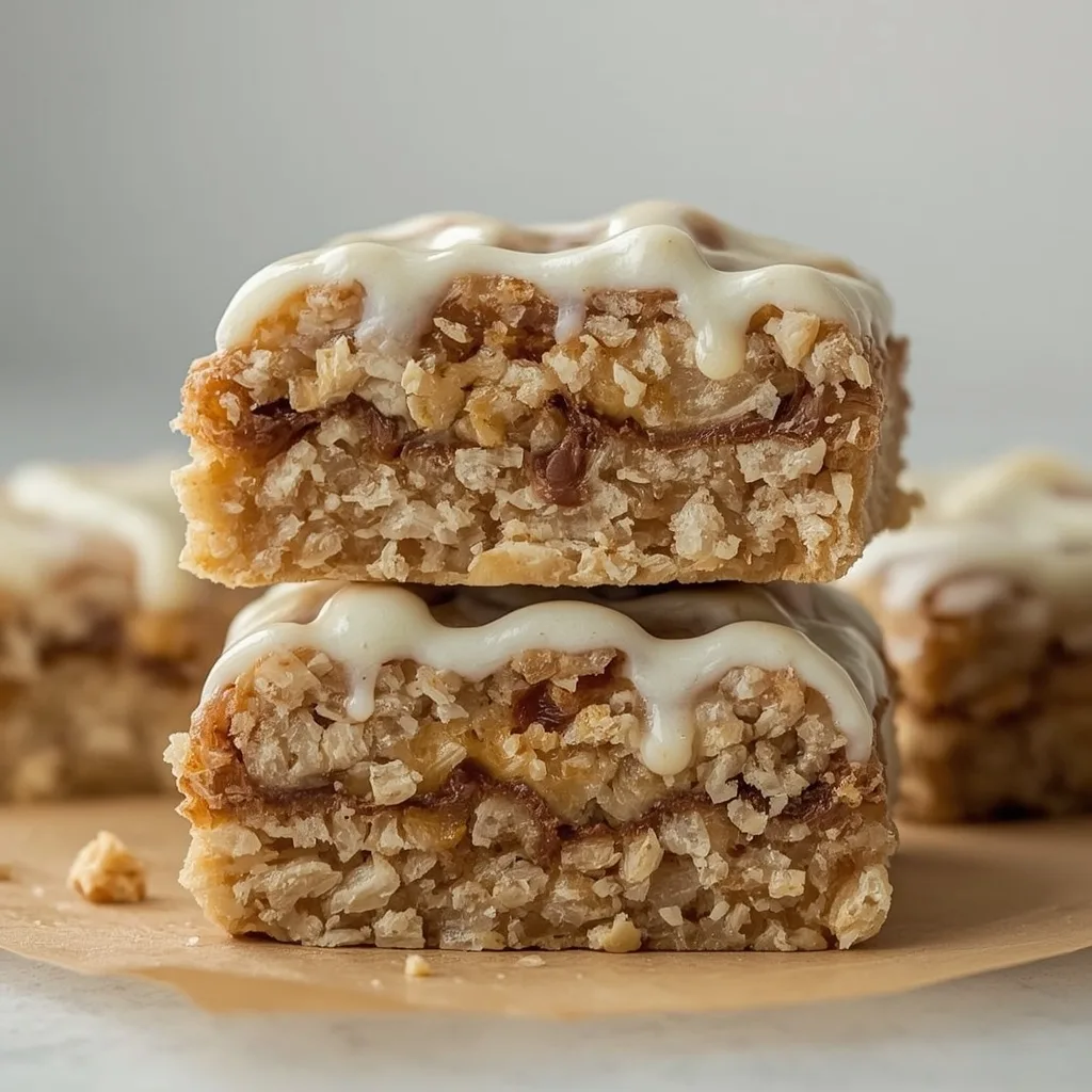 High Protein Cinnamon Roll Bliss Bars