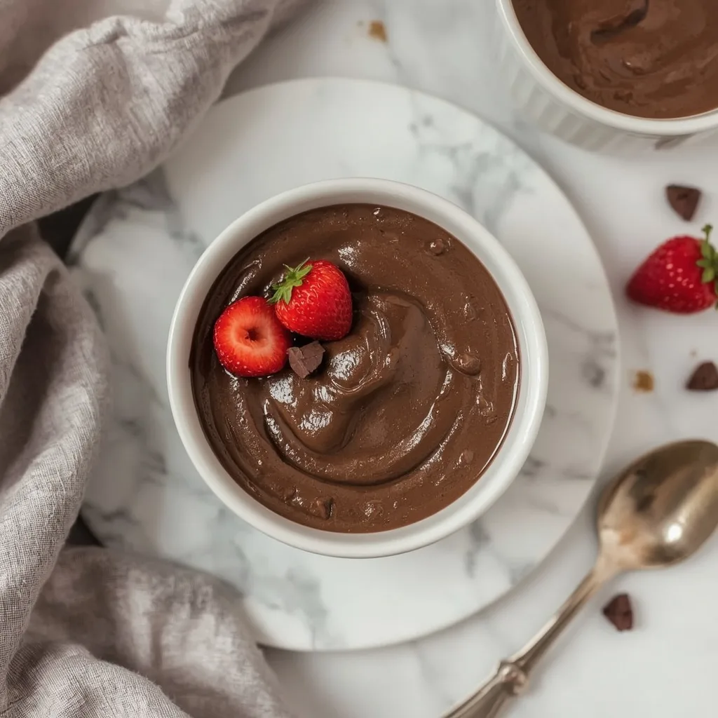 High Protein Cottage Cheese Chocolate Pudding