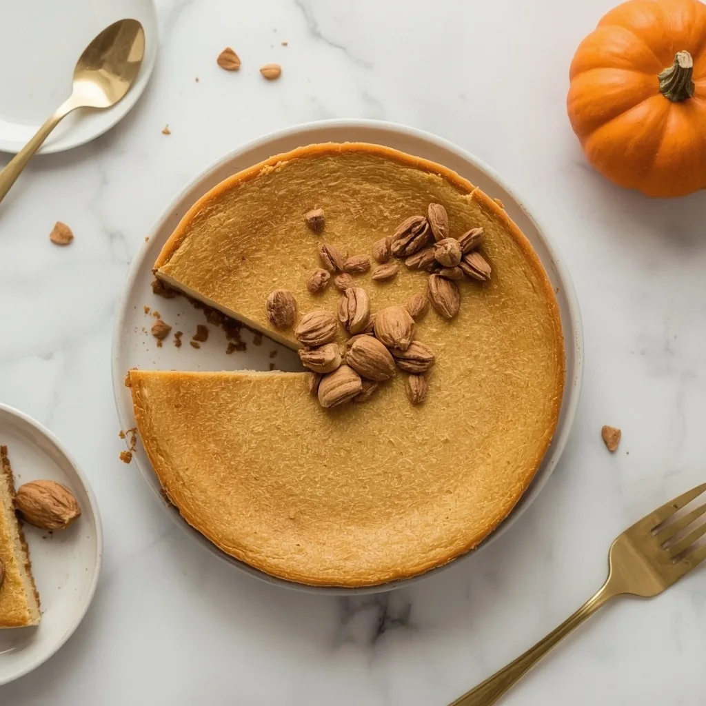 High Protein Cottage Cheese Pumpkin Cheesecake