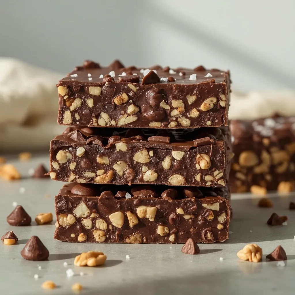 High Protein Dark Chocolate and Sea Salt Nut Bars