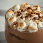 High Protein Double Chocolate S'mores Bowl - recipe card